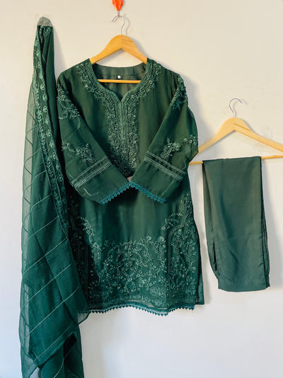 3 pec chiffon handwork