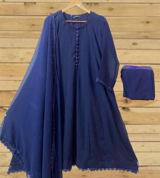 3 pec chiffon frock