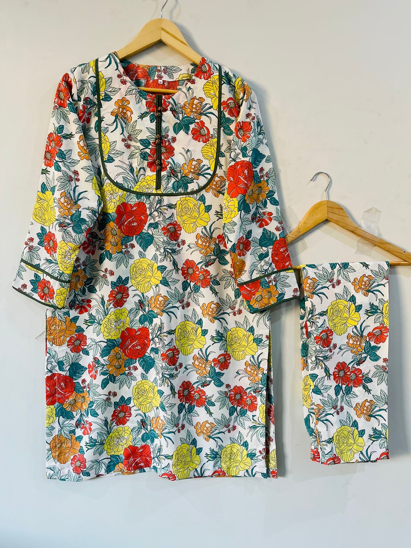 2 pec printed georgette